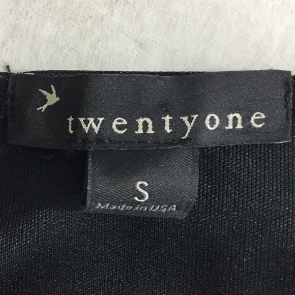 Twentyone Black Dress Empire Waist Floral Size S - Picture 3 of 7